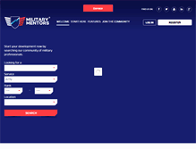 Tablet Screenshot of militarymentors.org